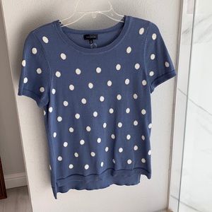 Short Sleeve Polka Dot Knit Shirt